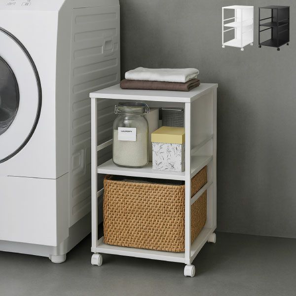 山崎実業 目隠しワゴン タワー スリム 天板付き tower | インテリア雑貨・タワーシリーズ