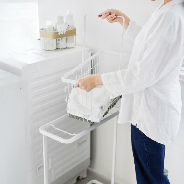 山崎実業 ランドリーワゴン＋バスケット タワー スリム tower | バスグッズ・タワーシリーズ