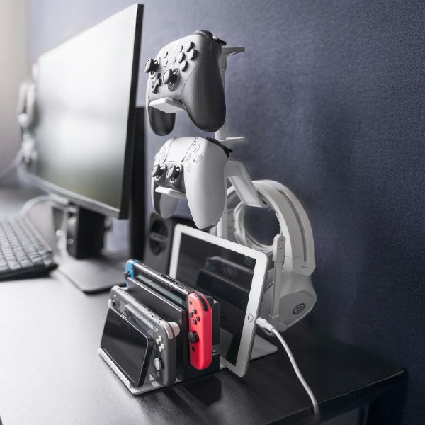 山崎実業 仕切りが動くゲーム機&コントローラースタンド スマート smart | インテリア雑貨・スマートシリーズ