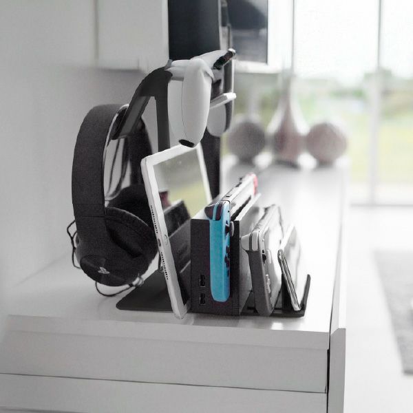 山崎実業 仕切りが動くゲーム機&コントローラースタンド スマート smart | インテリア雑貨・スマートシリーズ