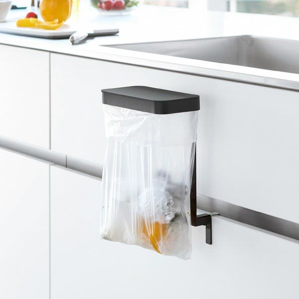  山崎実業 キッチンシンク下収納扉ポリ袋ホルダー tower | キッチン雑貨・タワーシリーズ
