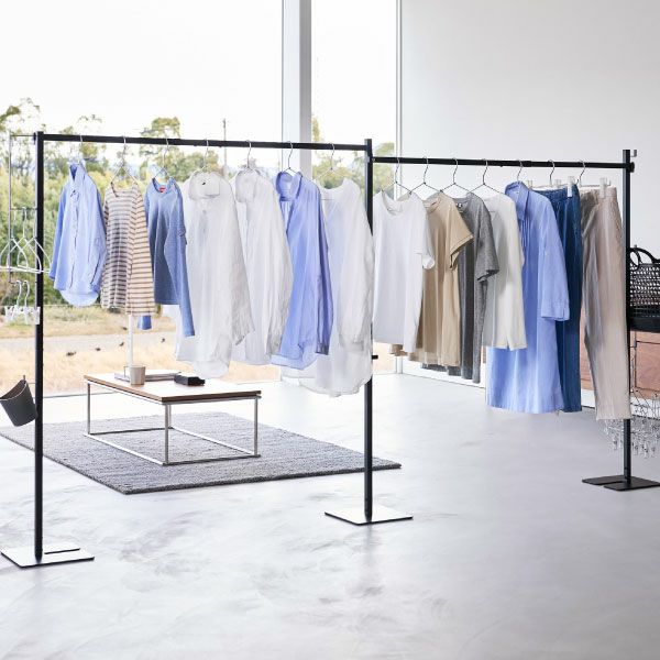 山崎実業 折り畳み室内物干し tower 2連 | キッチン雑貨・タワーシリーズ