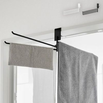 山崎実業 360度回転できる室内物干しタオルハンガー タワー tower | バスグッズ・タワーシリーズ