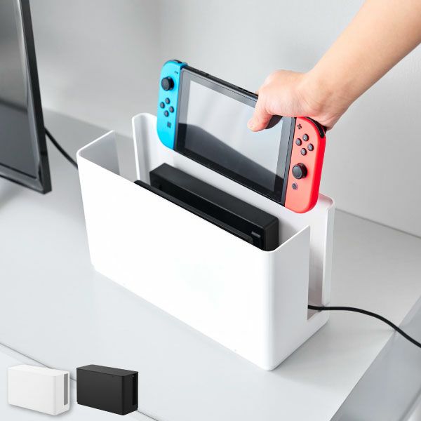 山崎実業 蓋付き重ねられるゲーム機器収納ケース スマート smart | インテリア雑貨・スマートシリーズ