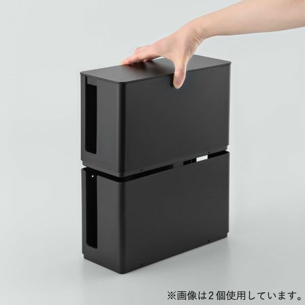 山崎実業 蓋付き重ねられるゲーム機器収納ケース スマート smart | インテリア雑貨・スマートシリーズ