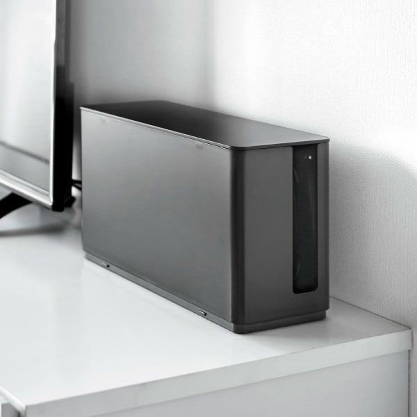 山崎実業 蓋付き重ねられるゲーム機器収納ケース スマート smart | インテリア雑貨・スマートシリーズ