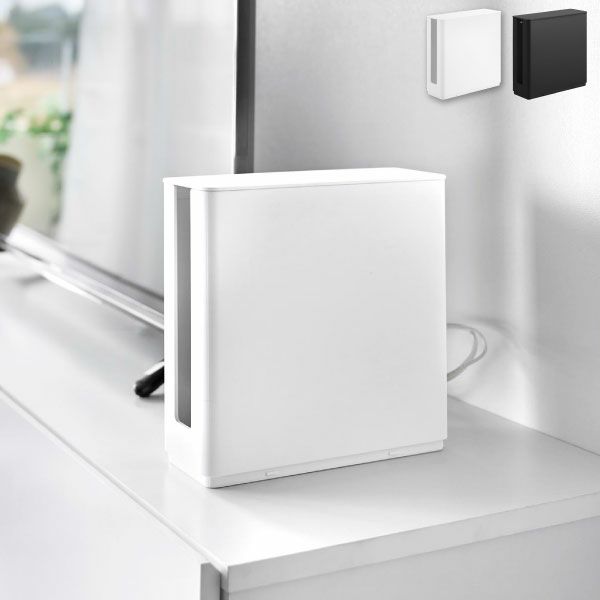 山崎実業 蓋付き重ねられる仕切り付きスリムルーター収納ケース スマート smart | インテリア雑貨・スマートシリーズ