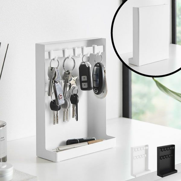 山崎実業 目隠しキーフックスタンド タワー 2段 tower | インテリア雑貨・タワーシリーズ