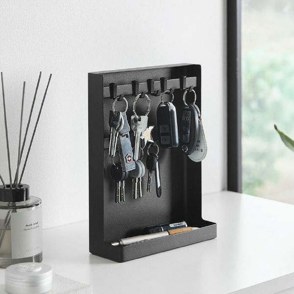 山崎実業 目隠しキーフックスタンド タワー 2段 tower | インテリア雑貨・タワーシリーズ