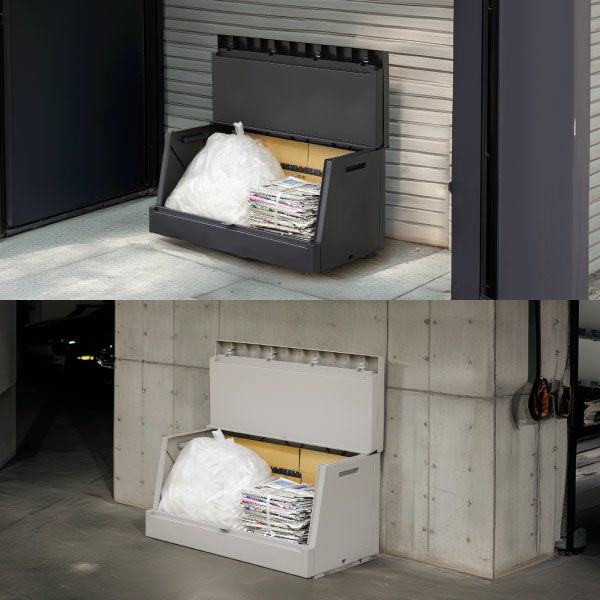 SOLOW ソロウ 出し入れがスムーズな屋外ストッカー 120L | インテリア雑貨・ゴミ箱