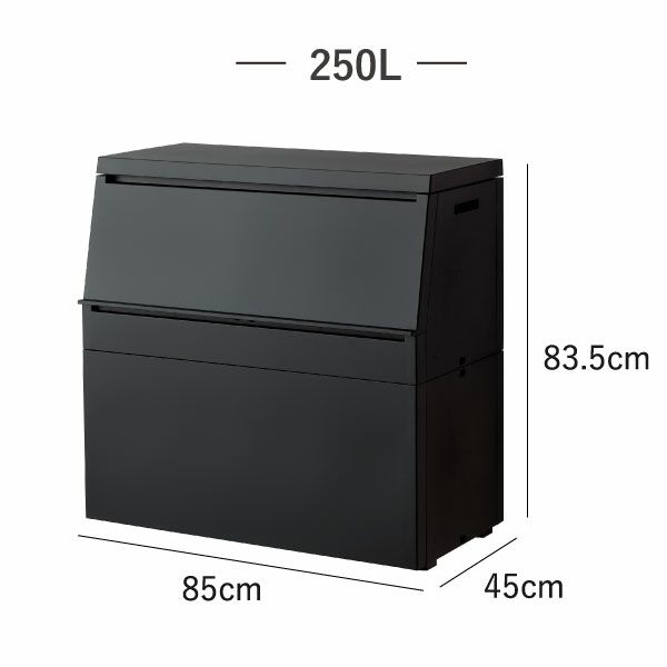 SOLOW ソロウ 出し入れがスムーズな屋外ストッカー 250L | インテリア雑貨・ゴミ箱