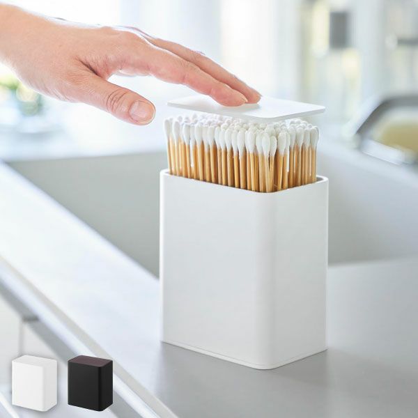 山崎実業 ポップアップ式綿棒ケース タワー tower | バスグッズ・タワーシリーズ