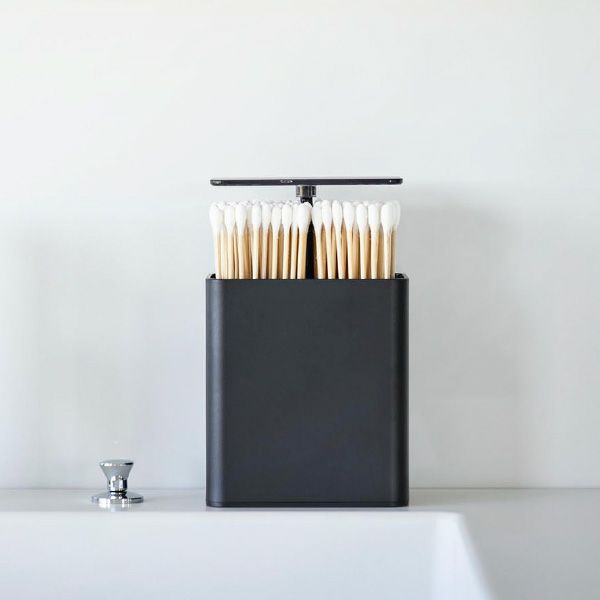 山崎実業 ポップアップ式綿棒ケース タワー tower | バスグッズ・タワーシリーズ