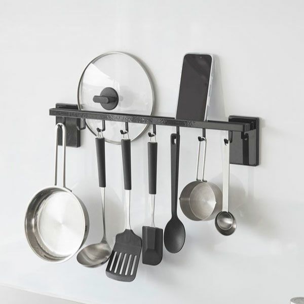 山崎実業 フィルムフック鍋蓋も収納できるキッチンツールバーフック付き タワー W55 tower | キッチン雑貨・タワーシリーズ