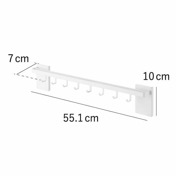 山崎実業 フィルムフック鍋蓋も収納できるキッチンツールバーフック付き タワー W55 tower | キッチン雑貨・タワーシリーズ