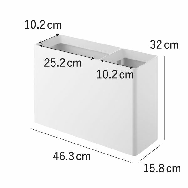山崎実業 スーパー・コンビニ弁当がそのまま入る分別ダストボックス タワー tower | インテリア雑貨・タワーシリーズ・ゴミ箱