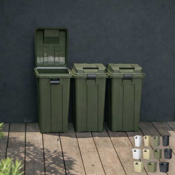 新輝合成 屋外用 連結できるゴミ箱 45L | インテリア雑貨・ゴミ箱