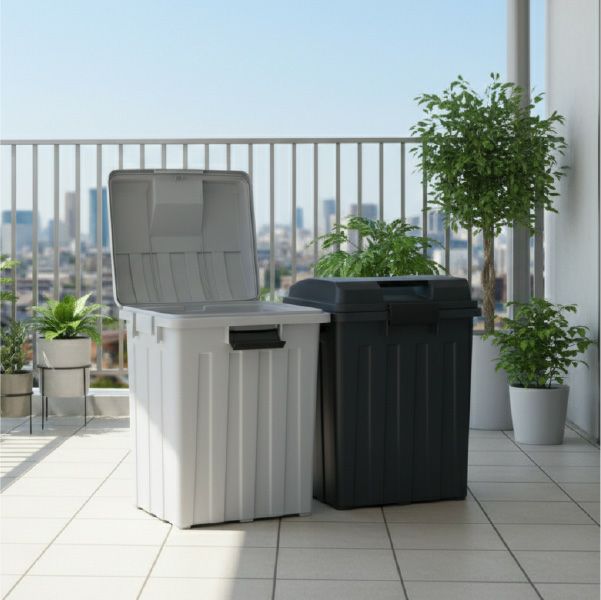 新輝合成 屋外用 連結できるゴミ箱 45L | インテリア雑貨・ゴミ箱
